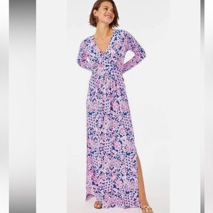 Lilly Pulitzer Nichola Maxi in Indigo size small